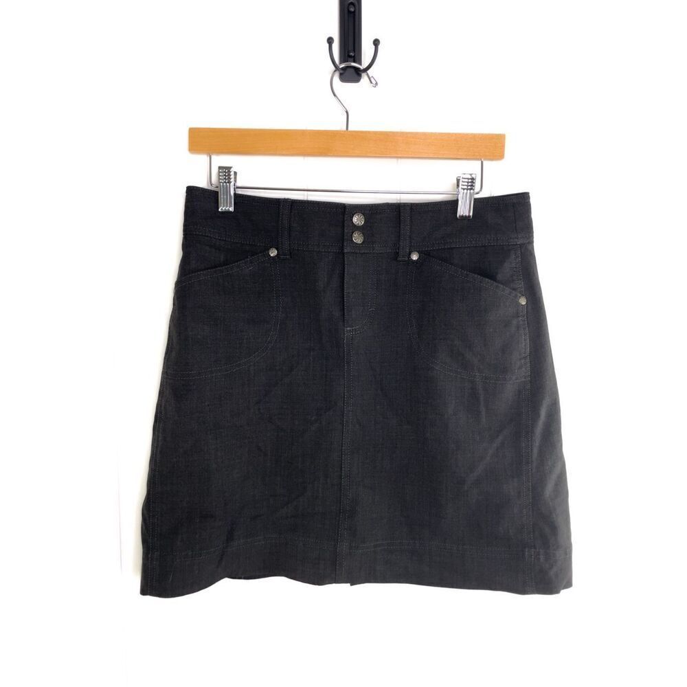 Athleta Sirrus Charcoal Wool Blend‎ Mini Tennis Skirt Size 6